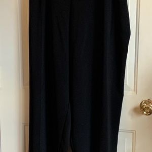 Black pants with side zipper